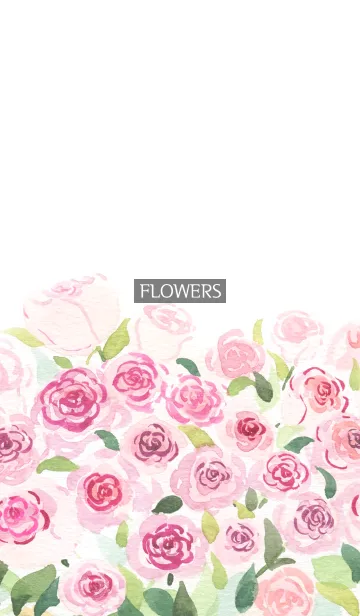 [LINE着せ替え] water color flowers_1011の画像1