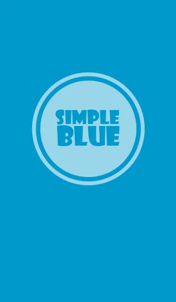 [LINE着せ替え] Simple blue Theme v.5 (jp)の画像1
