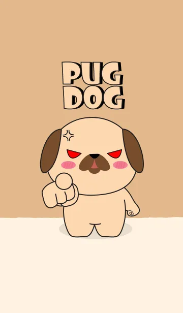 [LINE着せ替え] I Love Cute Pug Dog Theme (jp)の画像1