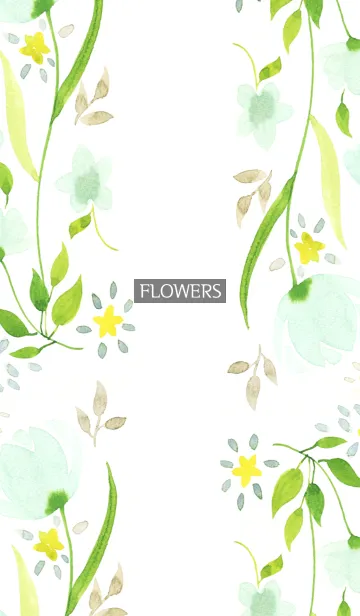 [LINE着せ替え] water color flowers_1016の画像1