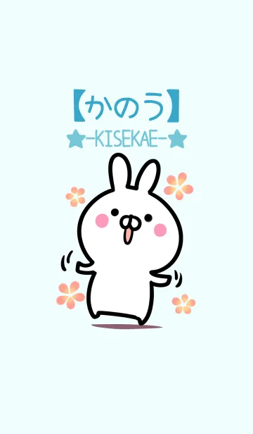 [LINE着せ替え] 【かのう】シンプルかわいいウサギの画像1
