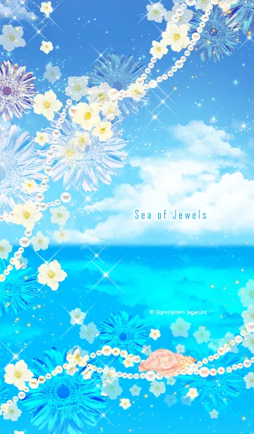 [LINE着せ替え] 宝石のような海の着せかえの画像1