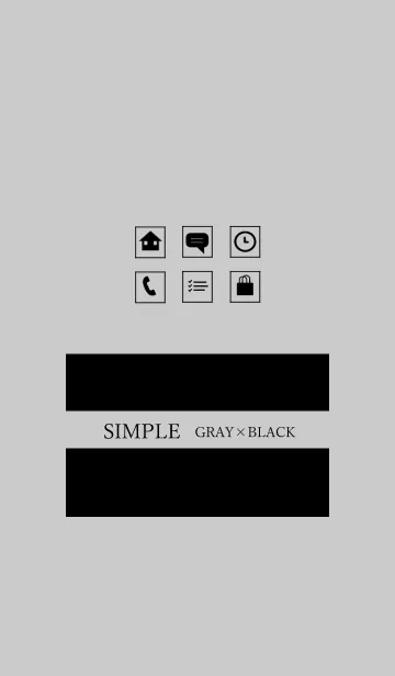 [LINE着せ替え] SIMPLE GRAY＆BLACK COLORの画像1