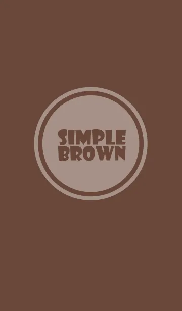 [LINE着せ替え] Simple Brown Theme v.5 (jp)の画像1