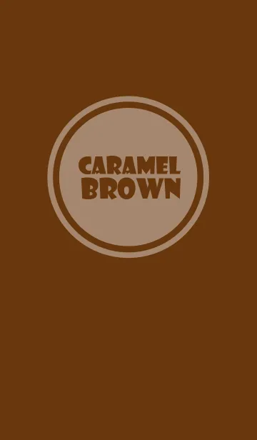 [LINE着せ替え] Simple caramel brown Theme v.5 (jp)の画像1