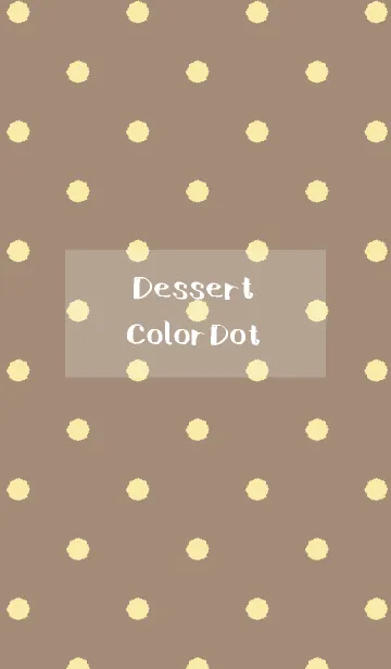 [LINE着せ替え] Dessert Color Dot 【CHOCOLATE BANANA】の画像1