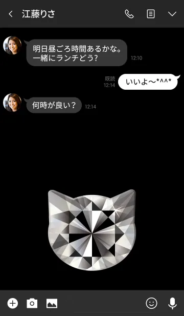 [LINE着せ替え] Diamond Catの画像3