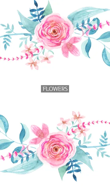 [LINE着せ替え] water color flowers_1018の画像1