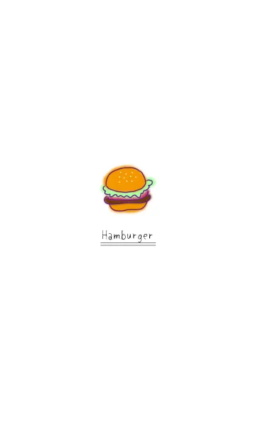[LINE着せ替え] ハンバーガー:ワンポイントの画像1