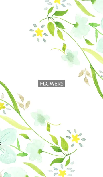 [LINE着せ替え] water color flowers_1014の画像1