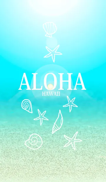 [LINE着せ替え] ハワイからの贈り物＊ALOHA+67の画像1