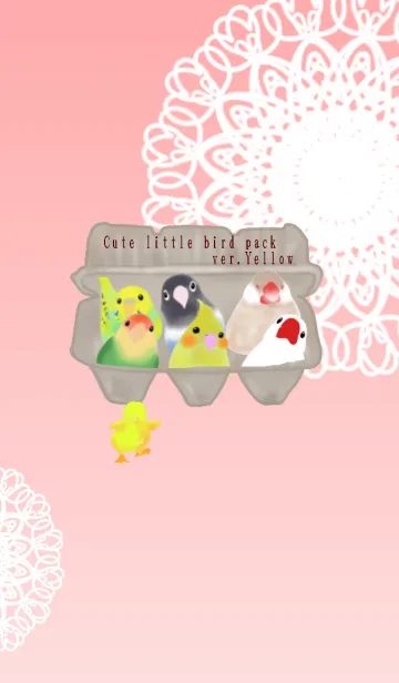 [LINE着せ替え] Cute little bird pack ver.Pinkの画像1