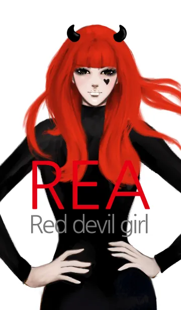 [LINE着せ替え] Rea. cute devil girl ver.3の画像1