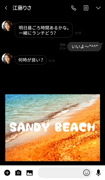 [LINE着せ替え] Sandy beach☆ 12の画像3