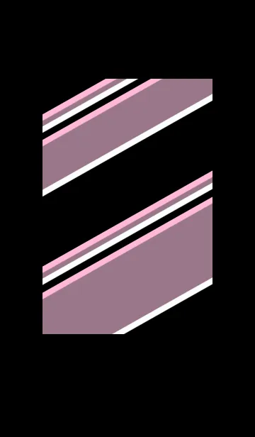 [LINE着せ替え] シンプル ピンクと黒 ロゴ無し No.3-2の画像1