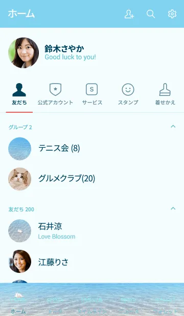 [LINE着せ替え] AmenityBeach TypeShellの画像2
