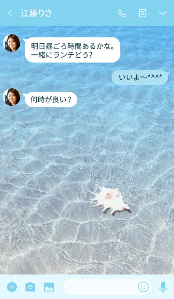 [LINE着せ替え] AmenityBeach TypeShellの画像3