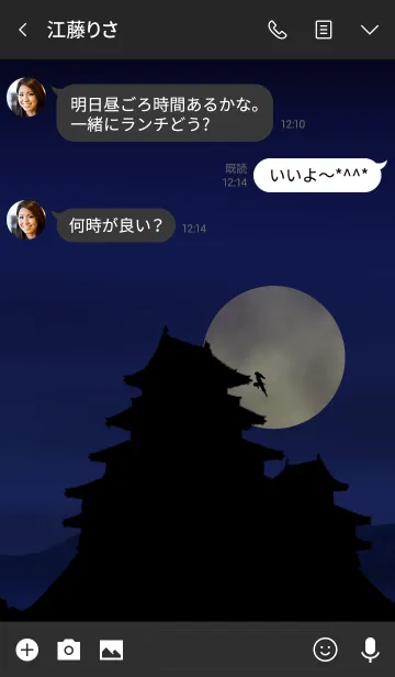 [LINE着せ替え] 月夜のお城の画像3