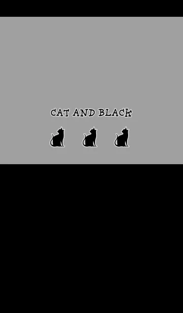 [LINE着せ替え] CAT AND BLACK -silhouette-の画像1