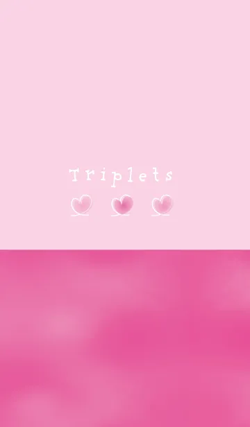 ピンクとハート＊水彩風の着せ替えメイン画像