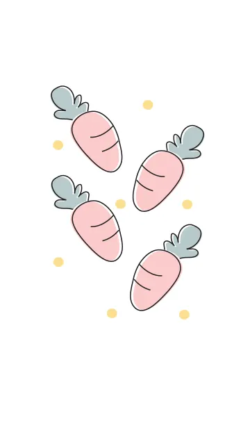 [LINE着せ替え] Cute carrot 2 :)の画像1