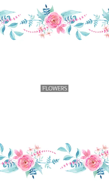 [LINE着せ替え] water color flowers_1022の画像1