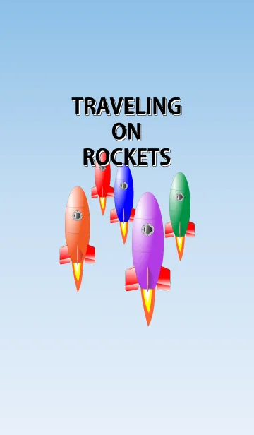 [LINE着せ替え] ロケット旅行の画像1