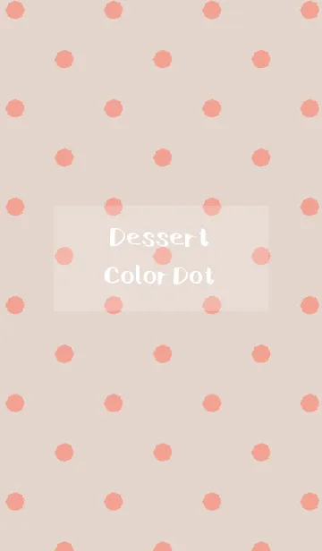 [LINE着せ替え] Dessert Color Dot 【STRAWBERRY MILK】の画像1