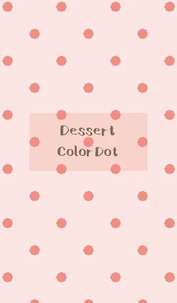 [LINE着せ替え] Dessert Color Dot【SHORT CAKE】の画像1
