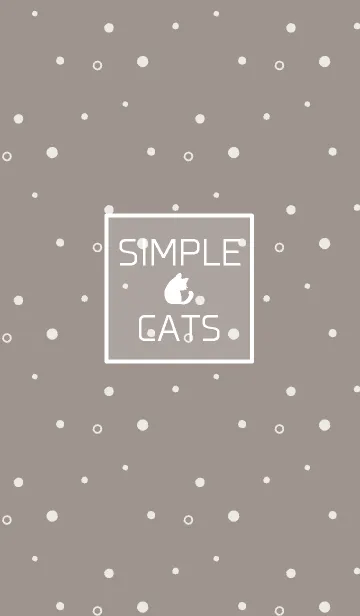 [LINE着せ替え] SIMPLE CATS【gray】の画像1