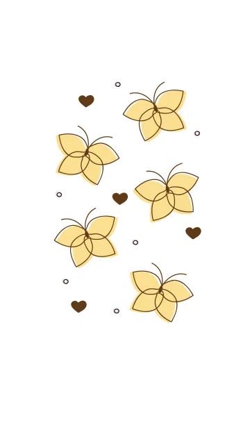 [LINE着せ替え] Cute butterflies 2 :)の画像1