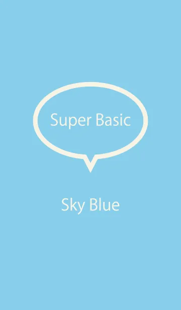 [LINE着せ替え] Super Basic Skyblueの画像1