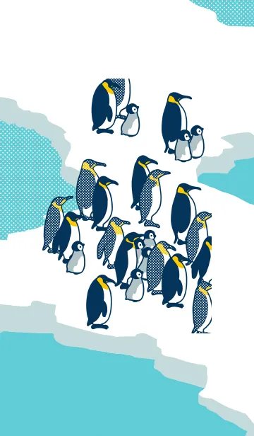 [LINE着せ替え] 流氷ペンギンの画像1