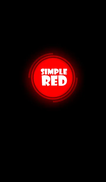 [LINE着せ替え] Simple Red in black theme vr.3 (jp)の画像1