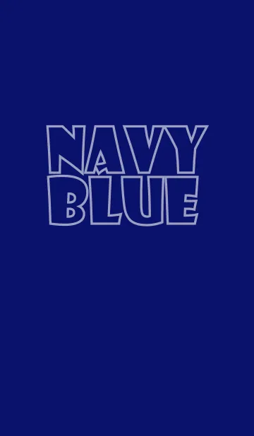 I Love navy Blue theme (jp)の着せ替えメイン画像