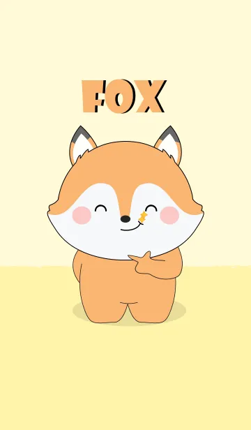 I Love Cute Cute Fox Theme (jp)の着せ替えメイン画像