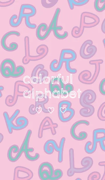 [LINE着せ替え] Colorful alphabet patternIIの画像1