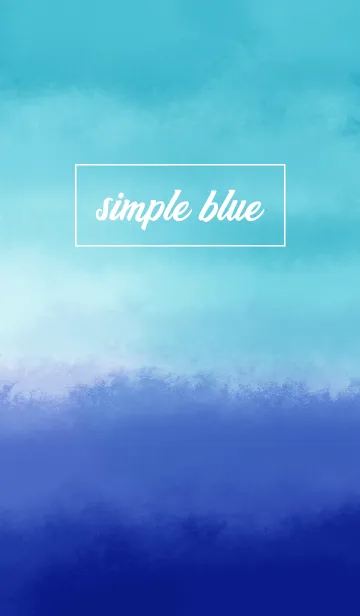 [LINE着せ替え] simple blue -Tiedye-の画像1