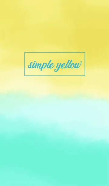 [LINE着せ替え] simple yellow -Tiedye-の画像1