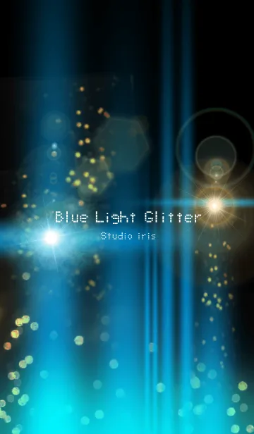 [LINE着せ替え] -Blue Light Glitter2-の画像1