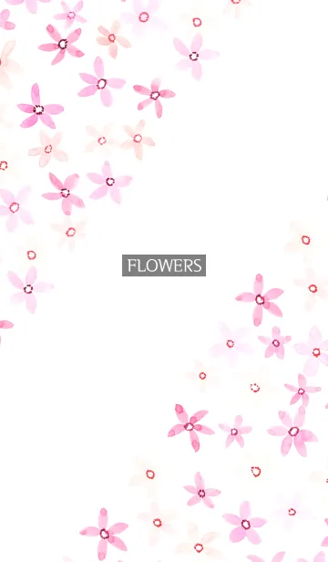 [LINE着せ替え] water color flowers_1030の画像1
