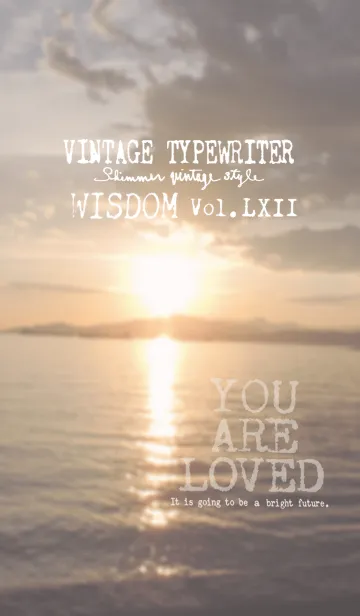[LINE着せ替え] VINTAGE TYPEWRITER WISDOM Vol.LXIIの画像1