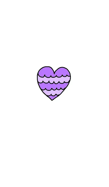 [LINE着せ替え] Happy purple heartの画像1
