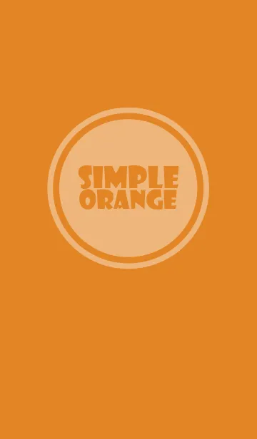 [LINE着せ替え] Simple orange Theme v.5 (jp)の画像1