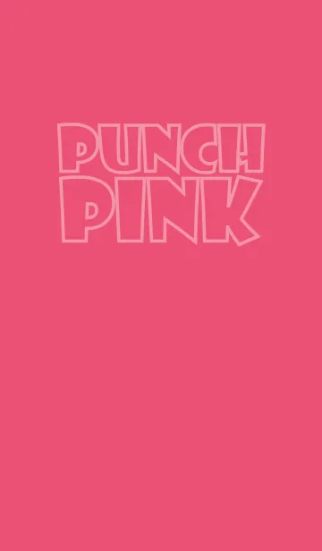 [LINE着せ替え] I Love Punch Pink theme (jp)の画像1