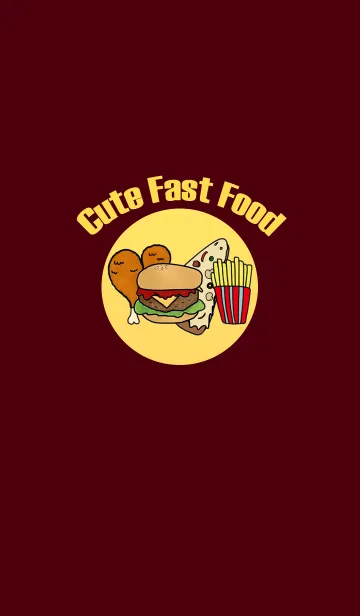 [LINE着せ替え] Cute Fast foodの画像1