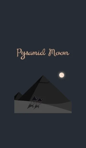 [LINE着せ替え] ピラミッドと月 + チョコの画像1