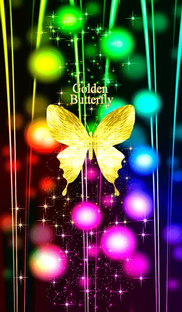 [LINE着せ替え] キラキラ♪黄金の蝶#52の画像1