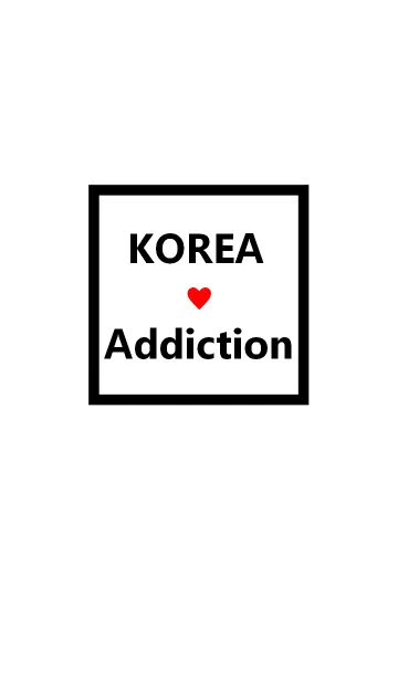 [LINE着せ替え] KOREA♥Addiction(white red)の画像1