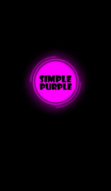 [LINE着せ替え] Simple Purple in black theme vr.3 (jp)の画像1